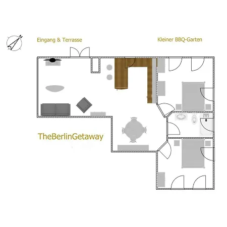 Апартаменты The Getaway / 80qm In Berlin's Historic Diplomatic Quarter *